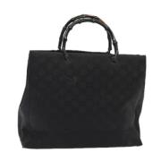 Pre-owned Canvas gucci-bags Gucci Vintage , Black , Dames