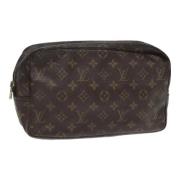 Pre-owned Canvas clutches Louis Vuitton Vintage , Brown , Dames