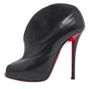 Pre-owned Leather boots Christian Louboutin Pre-owned , Black , Dames