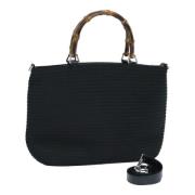 Pre-owned Canvas handbags Gucci Vintage , Black , Dames