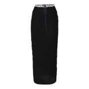 Gehaakt Effect Zwarte Lange Rok For Love & Lemons , Black , Dames