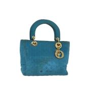 Pre-owned Nylon handbags Dior Vintage , Blue , Dames