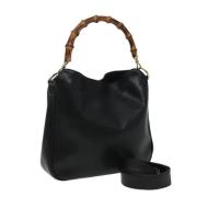 Pre-owned Leather gucci-bags Gucci Vintage , Black , Dames