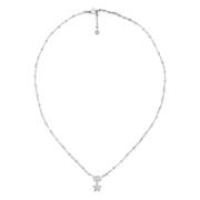 Flora ketting in 18kt witgoud en diamanten Gucci , Gray , Dames