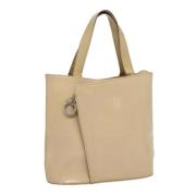 Pre-owned Leather handbags Salvatore Ferragamo Pre-owned , Beige , Dam...