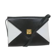 Pre-owned Leather clutches Celine Vintage , White , Dames