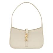 Pre-owned Leather clutches Yves Saint Laurent Vintage , White , Dames