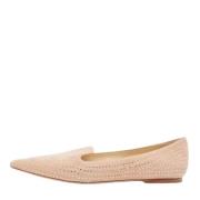 Pre-owned Suede flats Jimmy Choo Pre-owned , Pink , Dames