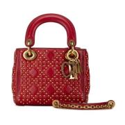 Pre-owned Leather dior-bags Dior Vintage , Red , Dames