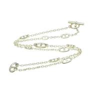 Pre-owned Silver necklaces Hermès Vintage , Gray , Dames