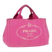 Pre-owned Canvas prada-bags Prada Vintage , Pink , Dames