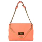 Pre-owned Leather shoulder-bags Chloé Pre-owned , Orange , Dames