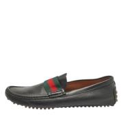 Pre-owned Leather flats Gucci Vintage , Black , Heren