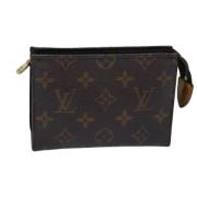 Pre-owned Canvas pouches Louis Vuitton Vintage , Brown , Dames