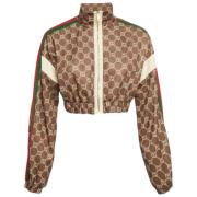 Pre-owned Fabric outerwear Gucci Vintage , Beige , Dames