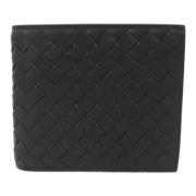 Pre-owned Leather wallets Bottega Veneta Vintage , Black , Dames