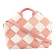 Pre-owned Leather handbags Loewe Pre-owned , Pink , Dames