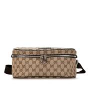 Pre-owned Canvas crossbody-bags Gucci Vintage , Beige , Dames