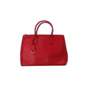 Pre-owned Leather handbags Prada Vintage , Red , Dames