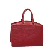 Pre-owned Leather handbags Louis Vuitton Vintage , Red , Dames