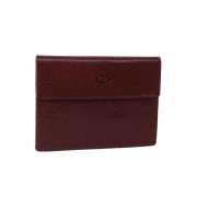 Pre-owned Leather clutches Cartier Vintage , Red , Dames