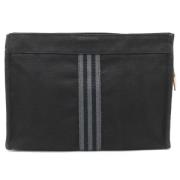 Pre-owned Canvas clutches Hermès Vintage , Black , Dames