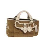 Pre-owned Canvas handbags Celine Vintage , Brown , Dames