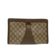 Pre-owned Canvas gucci-bags Gucci Vintage , Beige , Dames