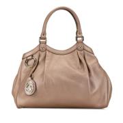 Pre-owned Leather totes Gucci Vintage , Brown , Dames