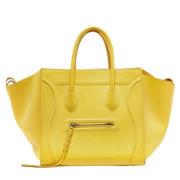 Pre-owned Leather totes Celine Vintage , Yellow , Dames