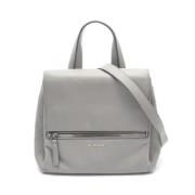 Pre-owned Leather handbags Givenchy Pre-owned , Gray , Dames