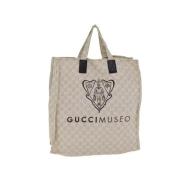 Pre-owned Canvas gucci-bags Gucci Vintage , Beige , Dames