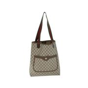 Pre-owned Canvas gucci-bags Gucci Vintage , Beige , Dames