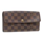 Pre-owned Canvas wallets Louis Vuitton Vintage , Brown , Dames