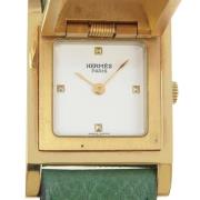 Pre-owned Metal watches Hermès Vintage , Yellow , Dames