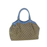 Pre-owned Canvas gucci-bags Gucci Vintage , Beige , Dames