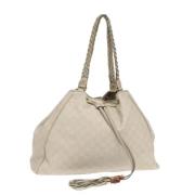 Pre-owned Leather gucci-bags Gucci Vintage , White , Dames