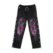 Zwarte Lily Logo Trainingsbroek Octopus , Black , Dames