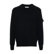 Blauwe Sweatshirt Aw24 Herenmode Stone Island , Blue , Heren