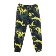 Camo Jogger Broek Geel/Zwart Octopus , Multicolor , Heren