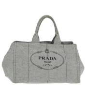 Pre-owned Canvas prada-bags Prada Vintage , Gray , Dames