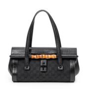 Pre-owned Canvas handbags Gucci Vintage , Black , Dames