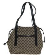 Pre-owned Canvas gucci-bags Gucci Vintage , Beige , Dames