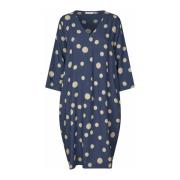 Moonlit Ocean Jurk met 3/4 Mouwen Masai , Blue , Dames