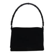 Pre-owned Suede handbags Gucci Vintage , Black , Dames