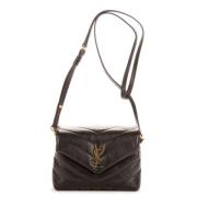 Pre-owned Leather shoulder-bags Yves Saint Laurent Vintage , Black , D...