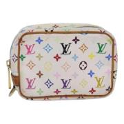 Pre-owned Canvas clutches Louis Vuitton Vintage , White , Dames