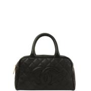 Pre-owned Leather chanel-bags Chanel Vintage , Black , Dames