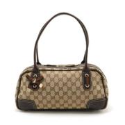 Pre-owned Canvas gucci-bags Gucci Vintage , Beige , Dames