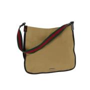 Pre-owned Canvas gucci-bags Gucci Vintage , Beige , Dames